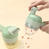 4 IN 1 HANDHELD ELECTRIC USB VEGETABLE CUTTER